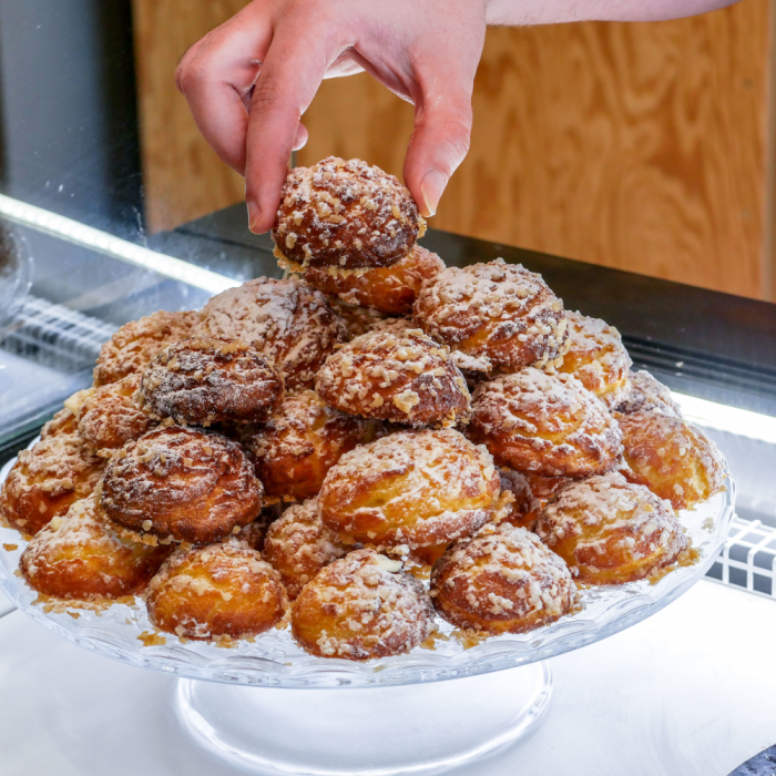 Retours de plage chouquettes à la chantilly