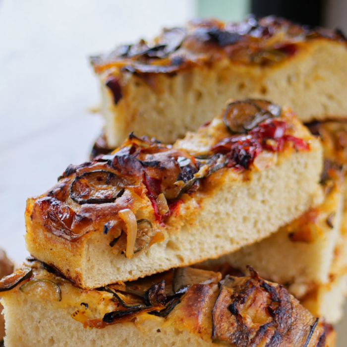 Foccacia garnie snack salé